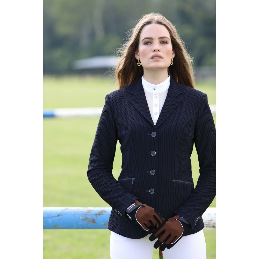 Huntington Nicky Kwik Dry Ladies Riding Jacket Navy Horses Warehouse