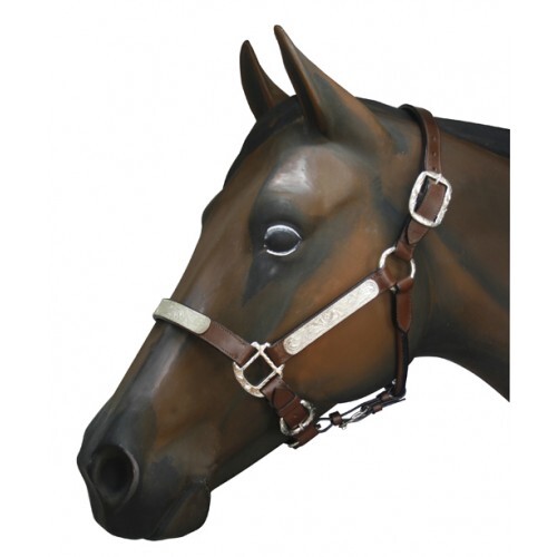Western Brown leather Show halter Horses Warehouse