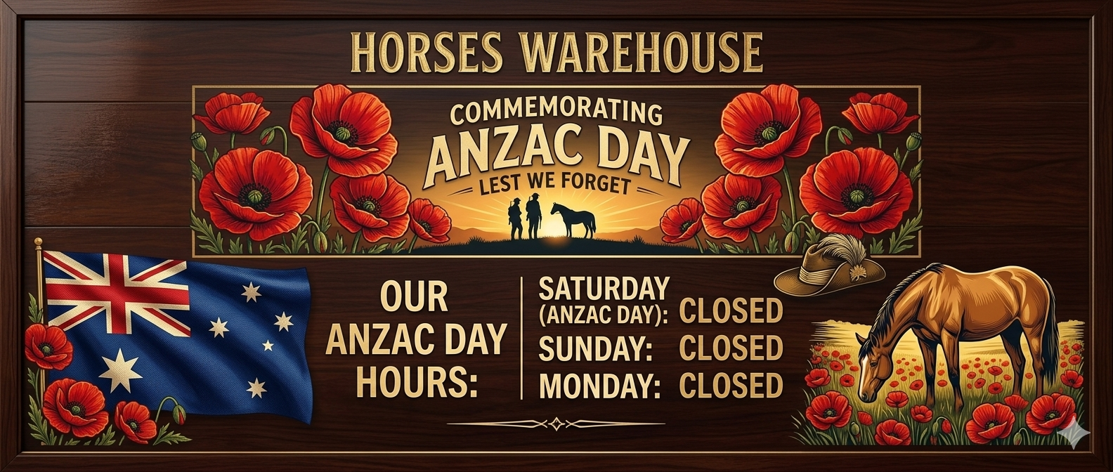 Anzac Opening hours 2026