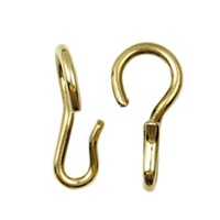 Gold Curb Chain hooks