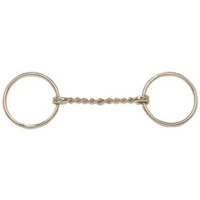 Shetland Loose Ring Snaffle w/Twisted SS Wire Mouth