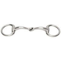 Curved Small Ring Eggbutt Snaffle Bit