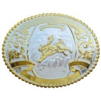 Belt Buckle - Bull Rider - 3 1/2" X 4 1/2"