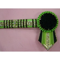 Wave Bling Mini Browband with Rossette &amp; Flags