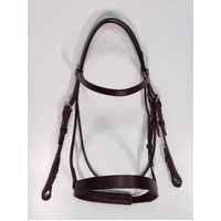 Oregon Flat Cavesson Snaffle Bridle - Pony
