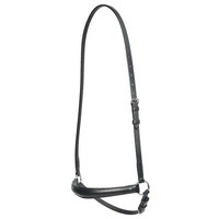 Drop Noseband leather [COLOUR: BLACK; Size: PONY]