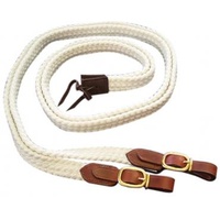 Red Centre Brass Cotton Reins 