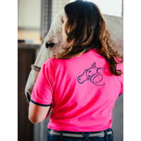Ladies Polo Shirt by Earlwood - Pink [Size: Medium]