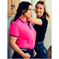 Ladies Polo Shirt by Earlwood - Pink