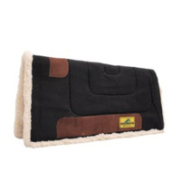 HM Fleece Lined Canvas Saddle Pad Black