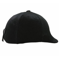 Black Velvet Helmet Cover