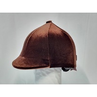 Brown Velvet Helmet Cover