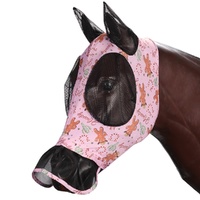 Lycra Pull On Fly Mask w/Skirt - Gingerbread Cowboy - COB