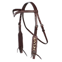Savanna Headstall - Brown Leopard Print