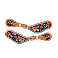 Fort Worth Cactus Turquoise Spur Straps - Ladies