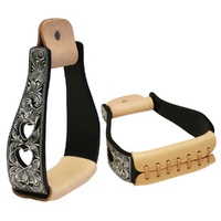 Barrel Racing Oxbow W/Engraved Silver