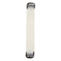 Dressage Girth Elastic Anti-Gall [Colour: White] [Size: 60cm]