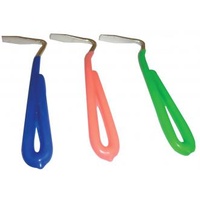 Hoof pick with metal handle