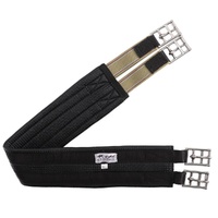 Elastic 2 Buckle Anti-Gall Girth [Colour: Black] [Size: 95cm]