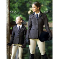 Tayla Girls Brown Hunter Show Riding Jacket