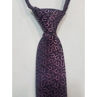 Horseshoe Adults Tie - Pink/purple