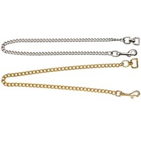 Brass Plated Fine Show Chain with Snap