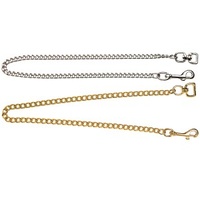Brass Plated Fine Show Chain with Snap