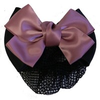 Show Bow Hair Net - Pink