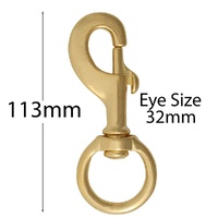 Brass Heavy Duty Round Eye Swivel Snaphooks
