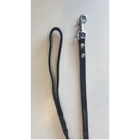 Leather Mini Show lead with Silver Snap