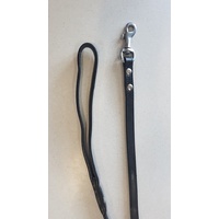 Leather Mini Show lead with Silver Snap