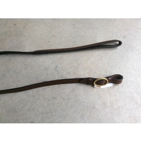 Plain Leather Lead - Brown
