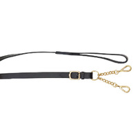 Leather Lead with Pony Size Brass Argosy Chain