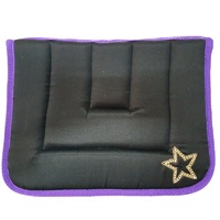 Mini saddle cloth Glitter-Black/Purple