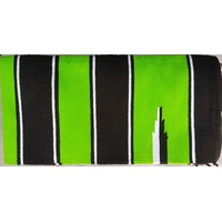 Bright Navojo Western Saddle Blanket-  Lime Green/Black/White