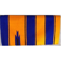 Bright Navojo Western Saddle Blanket - Orange/Blue/Black