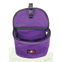 Canvas Collapsible Feed Bag -  Purple