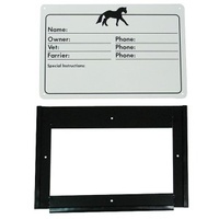 Stable Door information plate w/holder