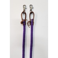 Texas-Tack 5/8" Poly Roper Rein 8' [Purple]