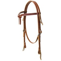 Weaver Deluxe Latigo Knotted Headstall