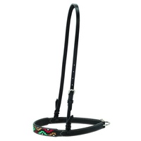 Weaver Turquoise Cross Multi Coloured Noseband Black