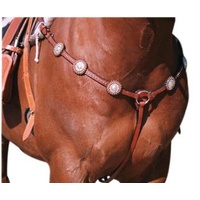 Silver Stud Western Breastplate