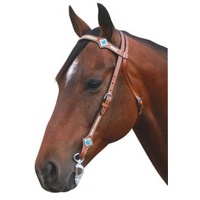 TURQUIOSE STONES WESTERN BRIDLE & Breastplate Set