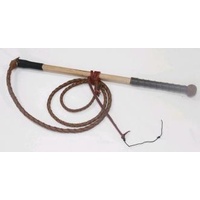 Stock Whip 5" x 4 Plait Red Hide