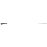 Dressage Whip Black Braided Nylon Black