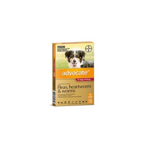Advocate Dog Wormer 6's [Dog weight: 4-10kg]