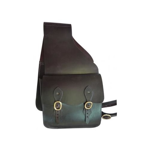 Double Leather Saddle Bag
