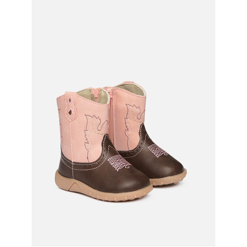 Baby Western Boots [Colour: Pink] [Size: 4]