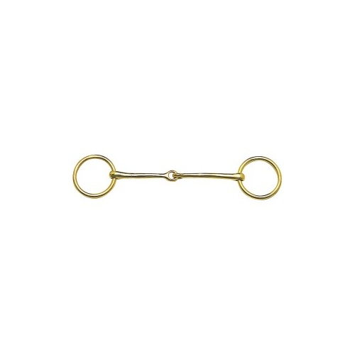 Brass Ring Snaffle [Size: Cob]