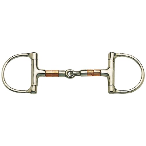Copper Roller Mouth Dee Ring Snaffle Bit